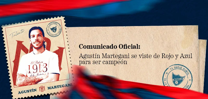 Tras un año y medio sin jugar, Agustín Martegani es refuerzo de Independiente Medellín