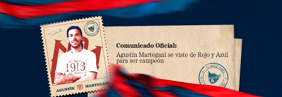 Tras un año y medio sin jugar, Agustín Martegani es refuerzo de Independiente Medellín