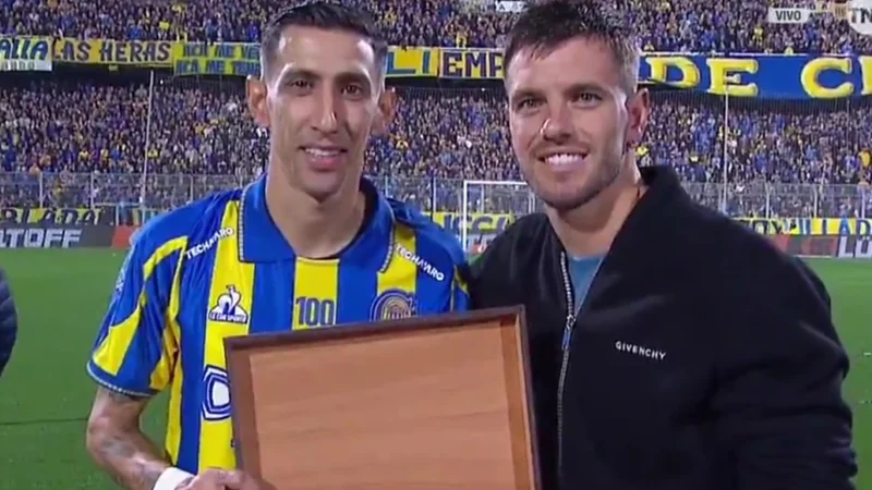 Gio Lo Celso fue homenajeado en el Gigante de Arroyito antes del Rosario Central vs Racing