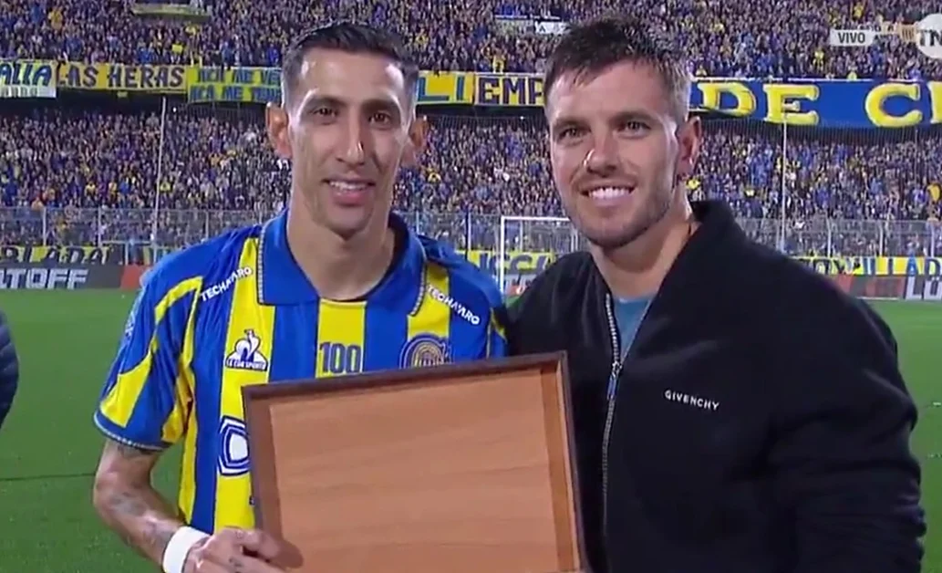Gio Lo Celso fue homenajeado en el Gigante de Arroyito antes del Rosario Central vs Racing