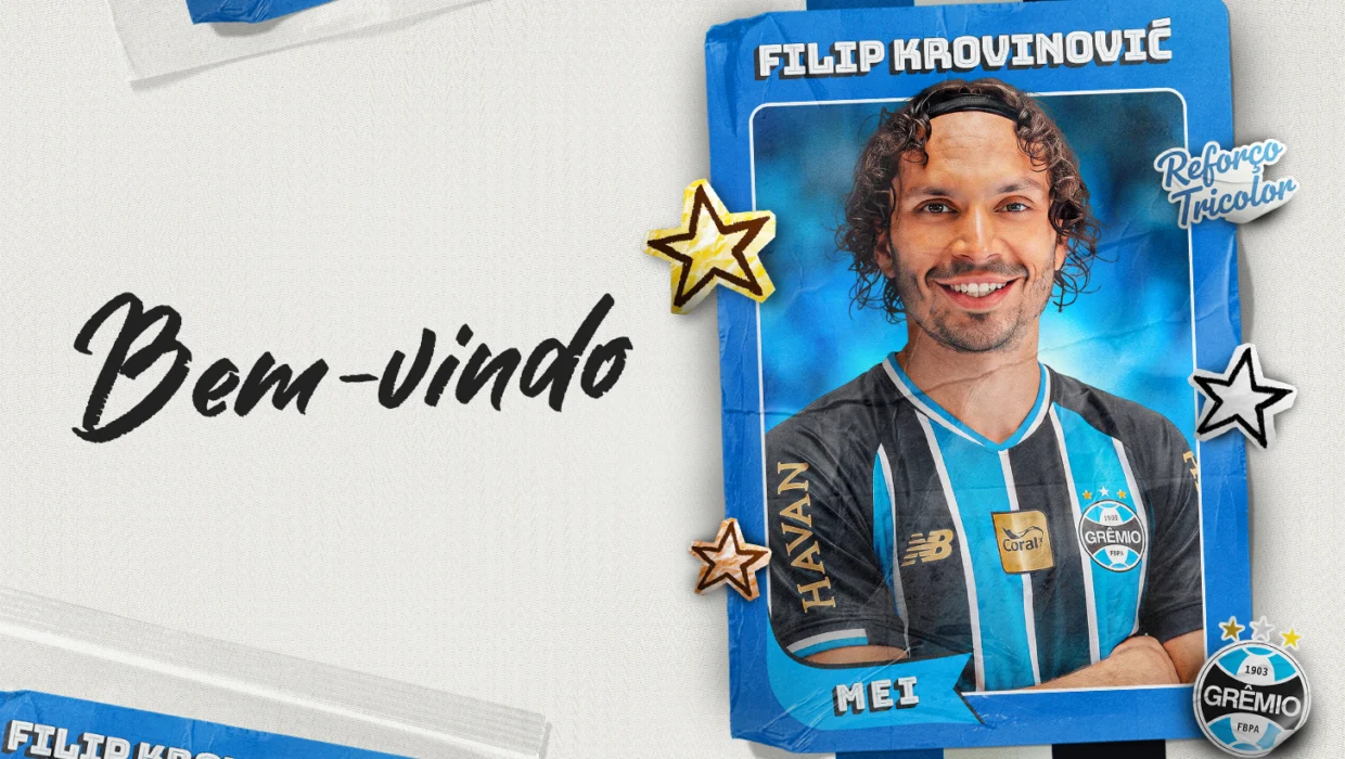 Gremio anunció el fichaje del croata Filip Krovinović