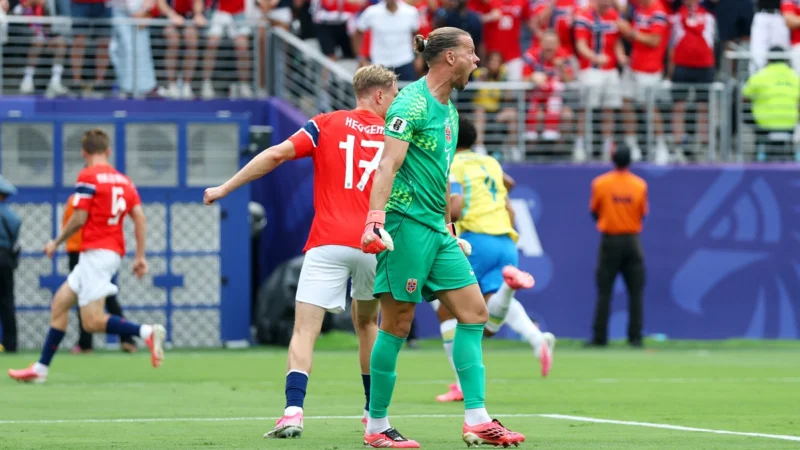 Nyland brilló y Noruega le atajó un penal a Brasil en un partidazo
