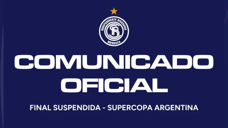 Independiente Rivadavia tras la suspensión de la final: «Compartimos plenamente la desilusión»