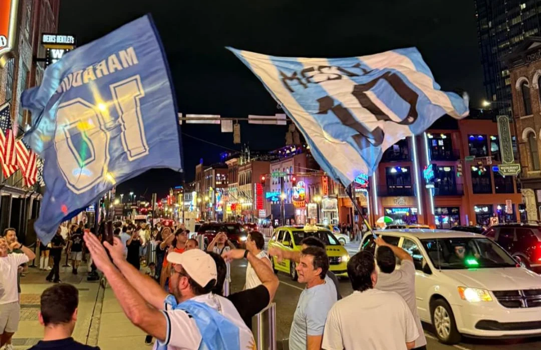 Nashville, la ‘nueva Las Vegas’: la escala de los argentinos para una noche de fiesta antes de la semifinal del Mundial