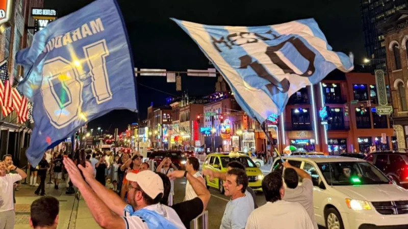 Nashville, la ‘nueva Las Vegas’: la escala de los argentinos para una noche de fiesta antes de la semifinal del Mundial