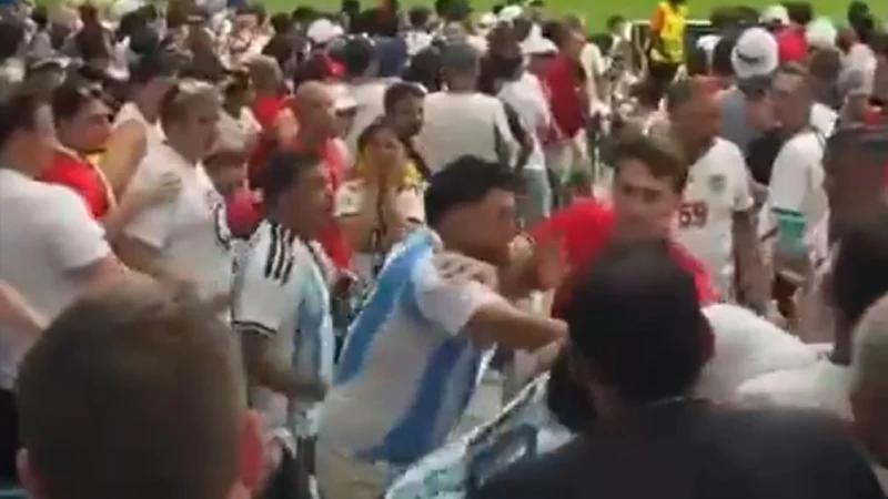 Incidentes entre hinchas de Argentina e Inglaterra en Miami