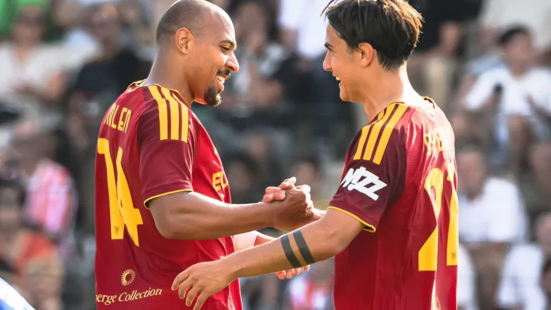 Roma empató 3 a 3 con Cannes y con doblete de Paulo Dybala