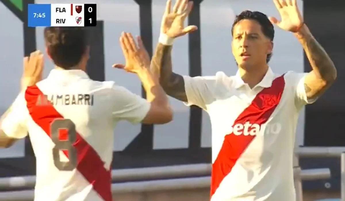 Sebastián Driussi marcó el primer gol del segundo semestre de River