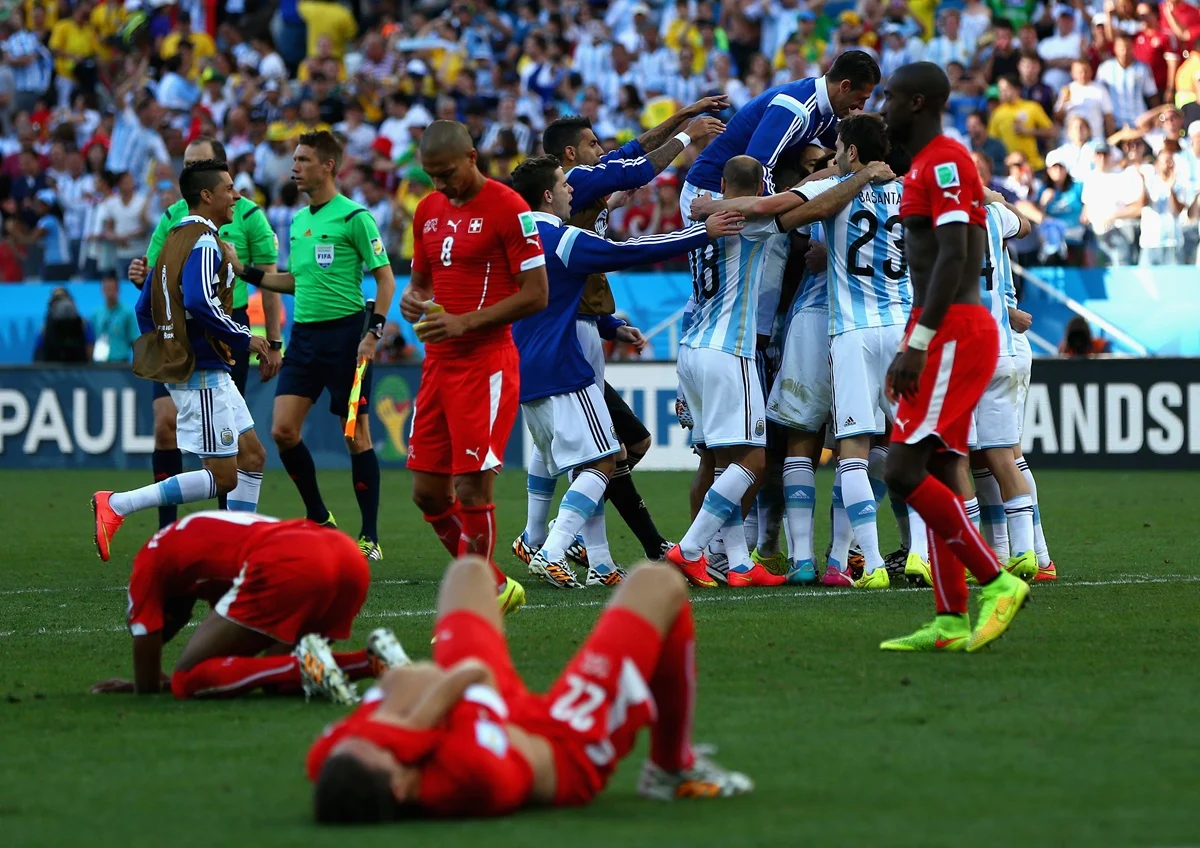 Argentina jugó 7 partidos contra Suiza y nunca perdió