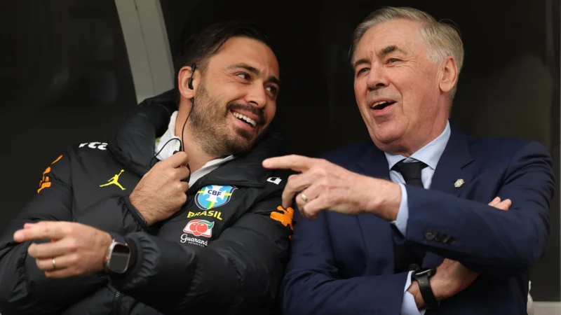 Davide Ancelotti, ayudante de campo de Carlo, explicó porque no ejecutó el penal Vinicius: «Fue una decisión del cuerpo técnico»