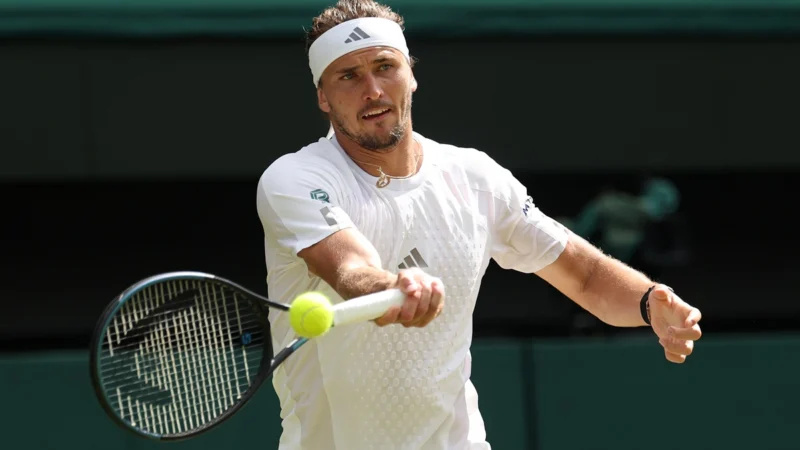 Zverev barrió en sets corridos a Fery y es finalista en Wimbledon