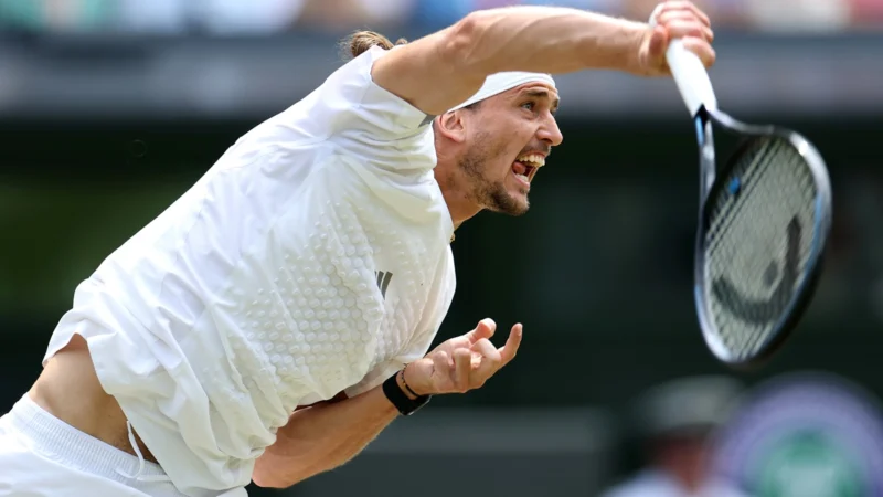 Fery y Zverev dirimieron el primer set en tie-break