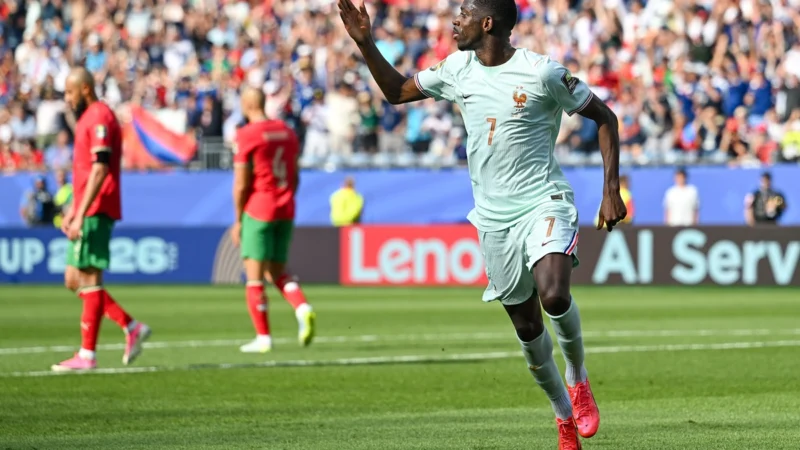 Dembele aumenta la cuenta ante Marruecos y Francia acaricia las semifinales