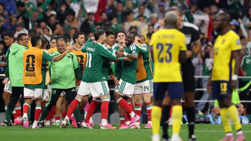 México tachó a Ecuador, clasificó a octavos del Mundial 2026 y espera por Inglaterra o RD Congo en el Azteca