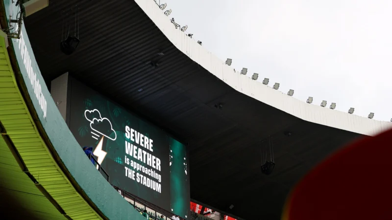 Oficial: México vs Inglaterra fue postergado por las tormentas en CDMX