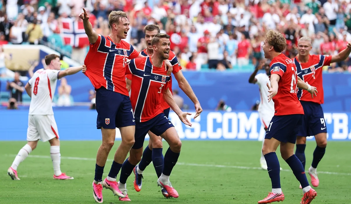 Polémico gol anulado a Noruega ante Inglaterra por falta de Haaland