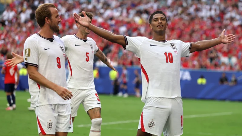 Bellingham metió otro doblete y alcanzó a Harry Kane entre los goleadores del Mundial 2026