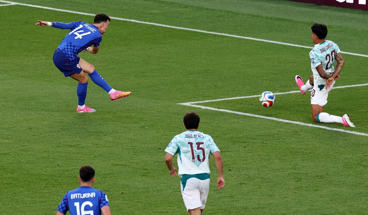 Ivan Perisic marcó ante Portugal su séptimo gol en la Copa del Mundo