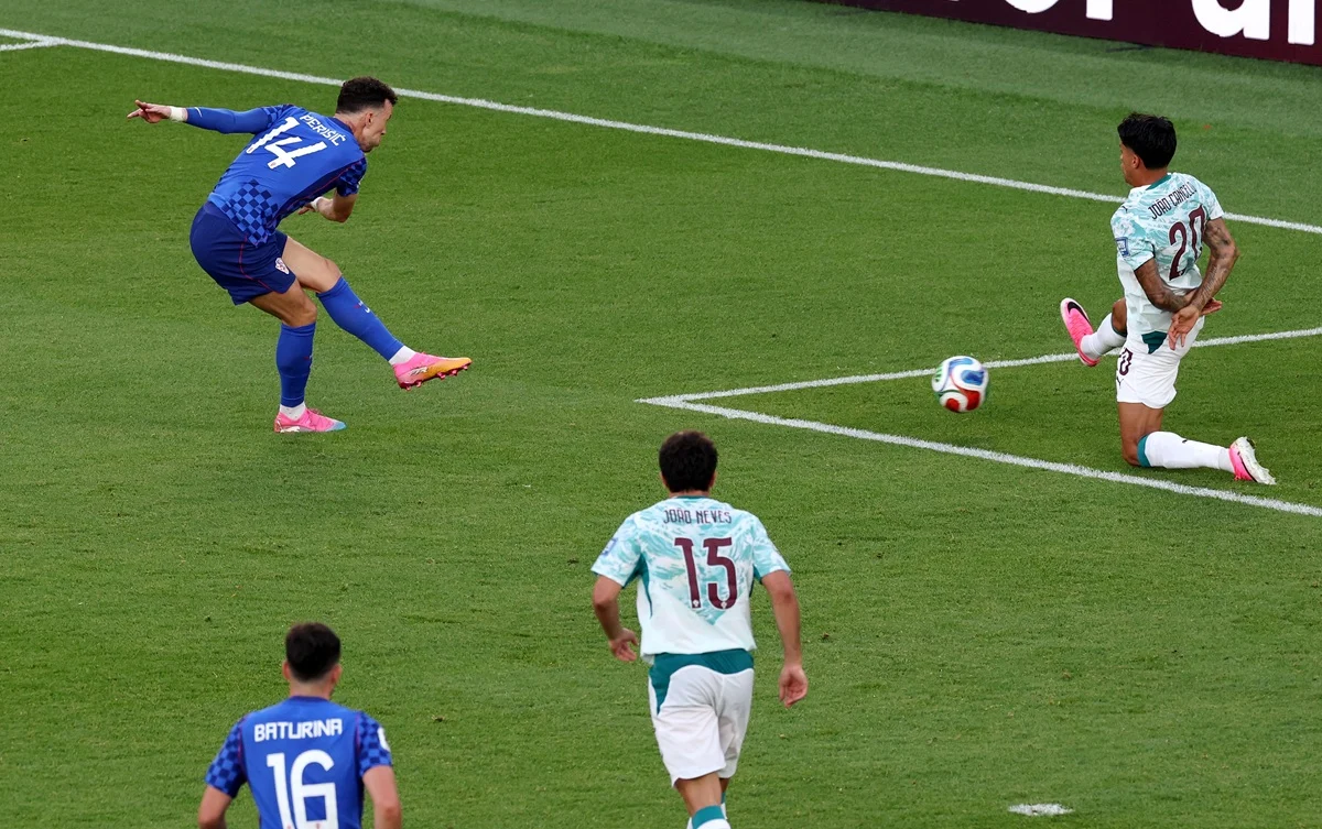 Ivan Perisic marcó ante Portugal su séptimo gol en la Copa del Mundo