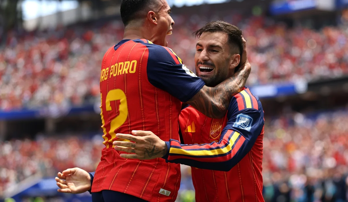Pedro Porro marcó el 2 a 0 de España ante Austria en Los Ángeles