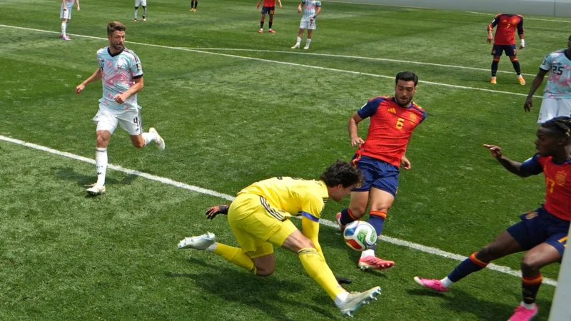 España estrechó las manos flojas de Bélgica y es semifinalista del Mundial 2026 con otro gol agónico de Merino