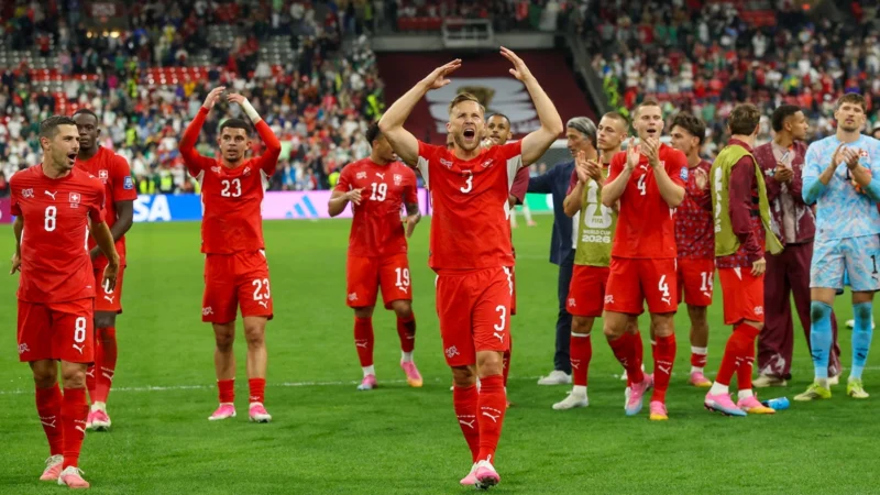 Con el triunfo frente a Argelia, Suiza cortó una larga racha de 88 años sin superar duelos eliminatorios en Mundiales