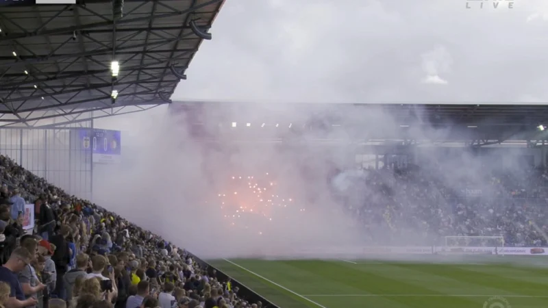 Cambuur y Feyenoord fue demorado por el uso de pirotecnia