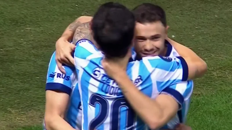 Racing necesitó cuatro minutos para adelantarse a Belgrano en Copa Argentina