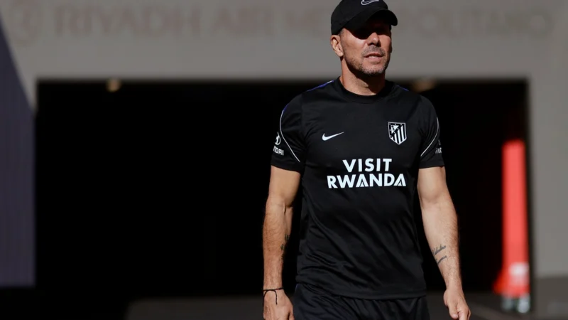 El Cholo Simeone esquivó hablar de los insultos a Julián Álvarez
