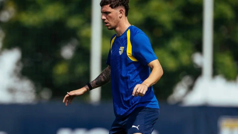 Franco Carboni volvió a sumar minutos con Parma en Coppa Italia