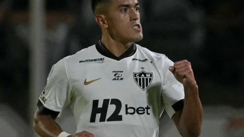 Atlético Mineiro venció a Red Bull Bragantino por la ida y encarriló su pase a cuartos