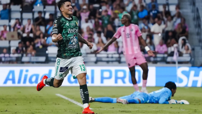 León derrotó a Inter Miami en el Nu Stadium por la Leagues Cup