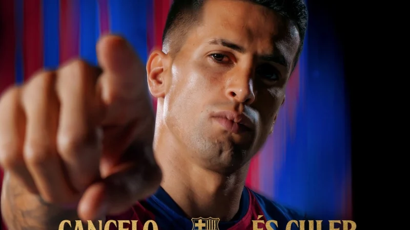 João Cancelo fue presentado y tendrá una nueva etapa en Barcelona