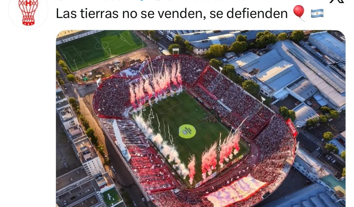 Huracán publicó sobre la Ley de Tierras y calentó el clásico