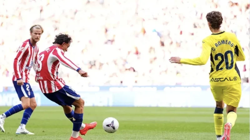 Atlético de Madrid le empató ante Villarreal con diez en un partidazo