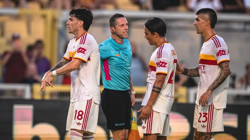Matías Soulé marcó con Roma envuelto en rumores de salida