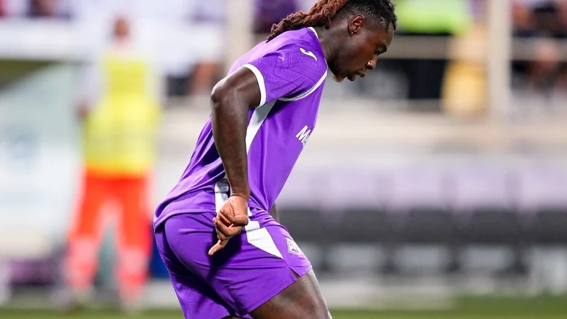 Moise Kean arrancó la temporada con un gol para Fiorentina