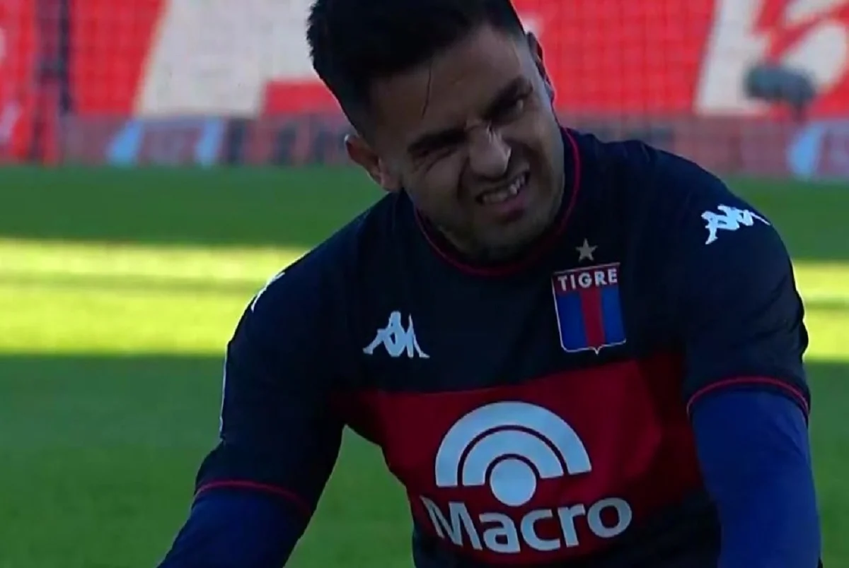 Pity Martínez duró un minuto y se lesionó en Tigre – River