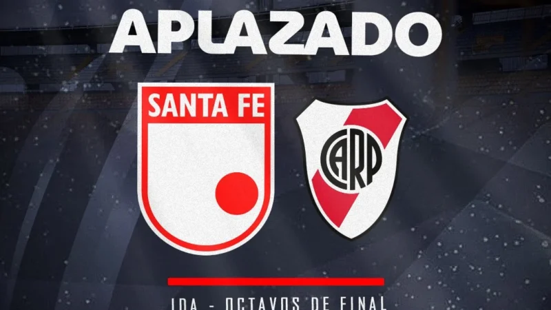 El partido entre Independiente Santa Fe y River quedó suspendido