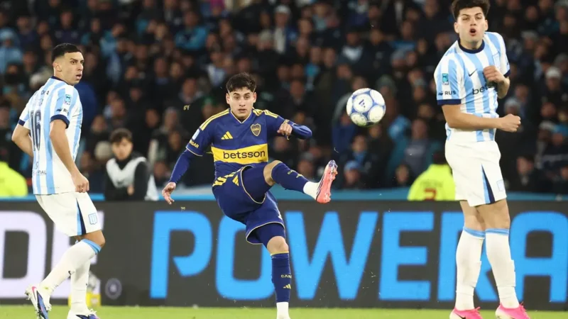Racing y Boca igualaron por 1-1 en un entretenido empate que no le sirvió a ninguno