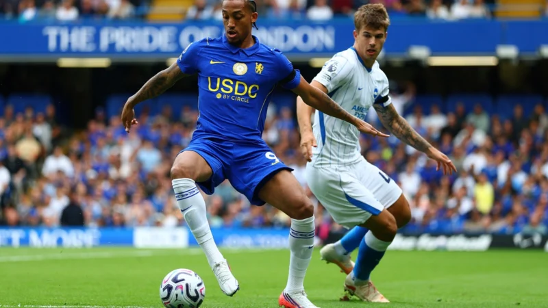 Joao Pedro marcó para Chelsea ante la presencia Ancelotti