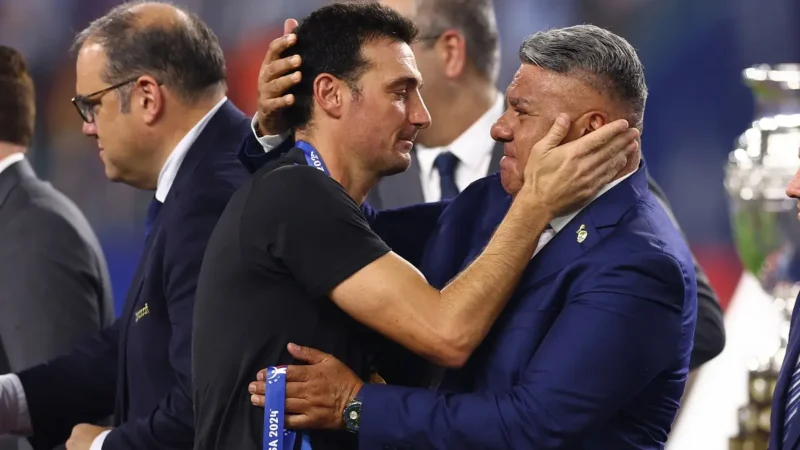 Claudio Tapia respaldó al entrenador de la Selección Argentina: «Mi plan A, B y C es Scaloni»