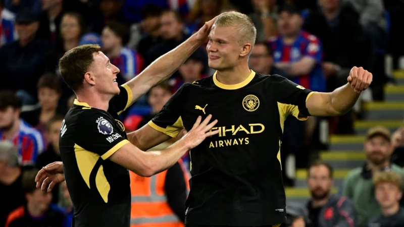 Erling Haaland perdió el pelo pero no las mañas: primer gol para el Manchester City de Maresca