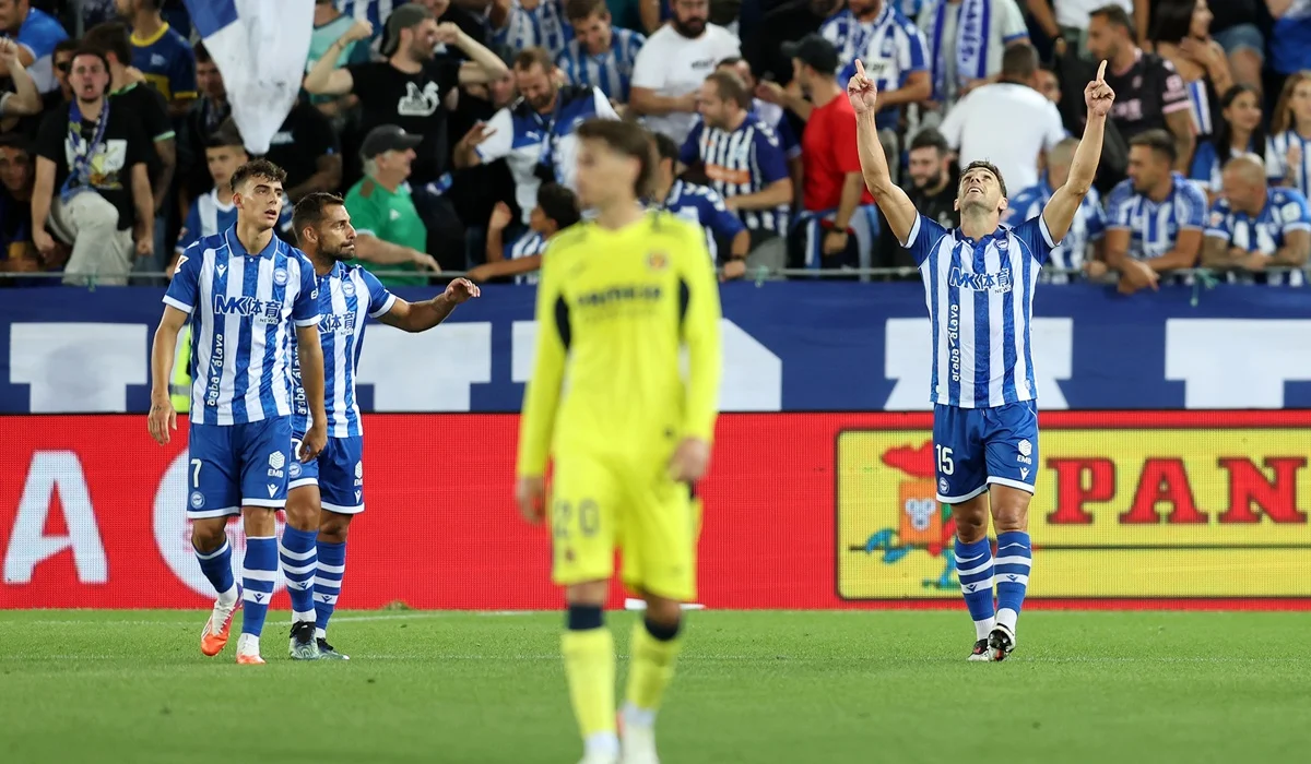 Lucas Boyé abrió la cuenta para Alavés ante Villarreal