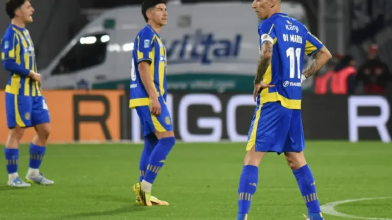 Ángel Di María rompió la sequía con un doblete para el empate de Rosario Central ante Talleres