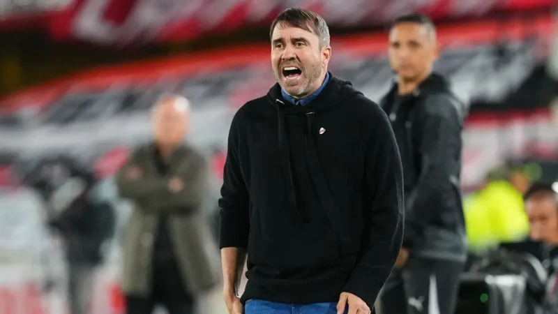 Eduardo Coudet, tras el 0-0 de River ante Sante Fe: «Todos firmábamos el empate»