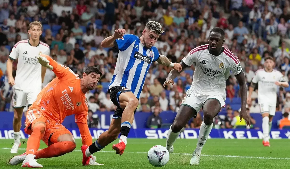 Espanyol atacó a Vinicius en las redes sociales y Courtois respondió tras el triunfo del Real Madrid