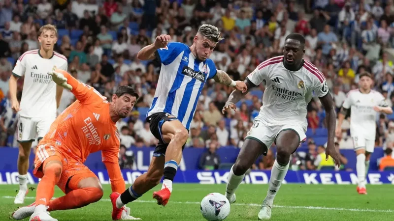 Espanyol atacó a Vinicius en las redes sociales y Courtois respondió tras el triunfo del Real Madrid