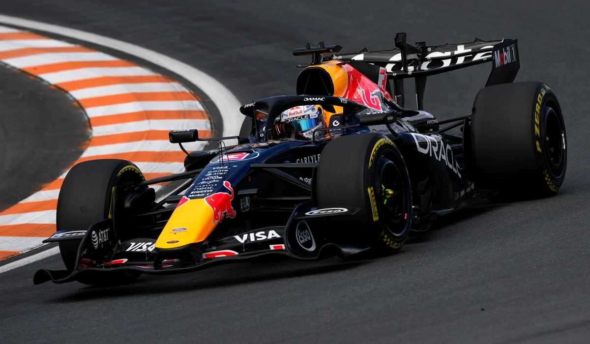 Max Verstappen chocó en la primera vuelta y hay bandera roja en Zandvoort