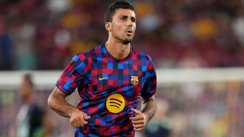 Rodri debutó en Barcelona y volvió a jugar en La Liga tras 2658 días